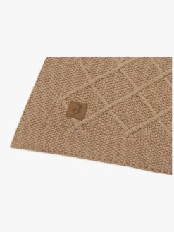 Jollein Stofbleer, Nusseklude & Babytæpper-Strikket Tæppe Ternet Mønster, Biscuit