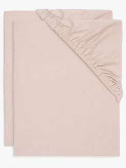 Sengetøj|Jollein Stræklagen 2-pak Bomuldsstretch 60x120, Wild Rose