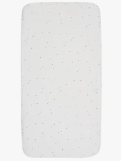 Sengetøj|Jollein Stræklagen Twinkling 70/75x140/150, Off white/Sea Green Grøn