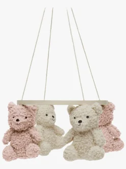 Børnesenge & Tilbehør|Jollein Teddy Bear Uro, Natural/Wild rose