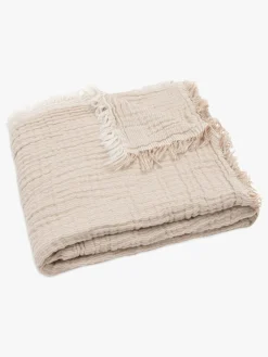 Interiør|Jollein Tæppe/ Stofble i Musselin Fringe, Biscuit