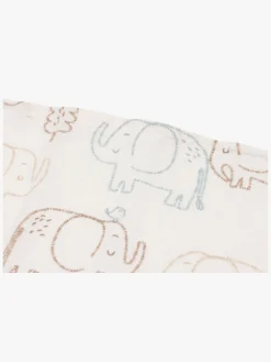 Stofbleer, Nusseklude & Babytæpper|Jollein Tæppe/ Stofble i Musselin 70x70 cm 3-pak, Elephant Tales