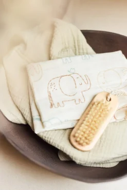 Stofbleer, Nusseklude & Babytæpper|Jollein Tæppe/ Stofble i Musselin 70x70 cm 3-pak, Elephant Tales