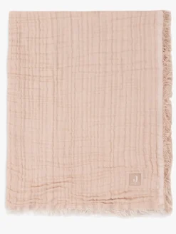 Interiør|Jollein Tæppe/ Stofble i Musselin Fringe, Moonstone/Ivory