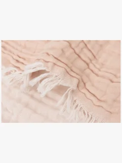 Interiør|Jollein Tæppe/ Stofble i Musselin Fringe, Moonstone/Ivory