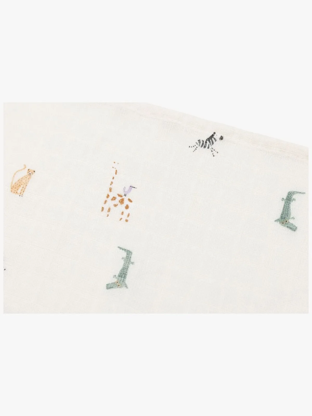 Jollein Stofbleer, Nusseklude & Babytæpper-Tæppe/ Stofble i Musselin 3-pak, Jungle Jambo