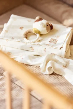 Stofbleer, Nusseklude & Babytæpper|Jollein Tæppe/ Stofble i Musselin 70x70 cm 3-pak, Animal Friends