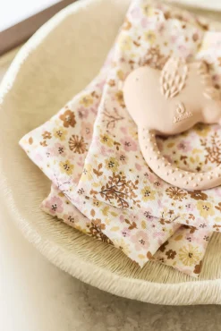 Stofbleer, Nusseklude & Babytæpper|Jollein Tæppe/ Stofble i Musselin 70x70 cm 3-pak, Flower Fairies