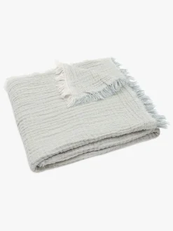 Interiør|Jollein Tæppe/ Stofble i Musselin Fringe, Sea Green