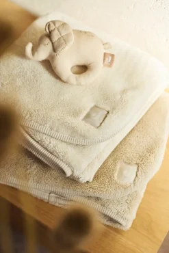 Interiør|Jollein Tæppe 75x100 cm Basic Jersey/Sherpa, Oatmeal