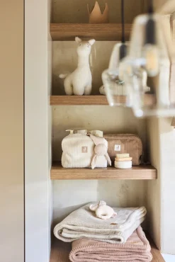 Børn Jollein Interiør-Tæppe 75x100 cm Box Knit/Velvet, Warm Sand