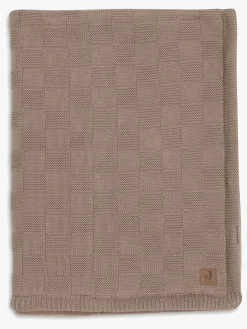 Interiør|Jollein Tæppe 75x100 cm Box Knit/Velvet, Milky Coffee