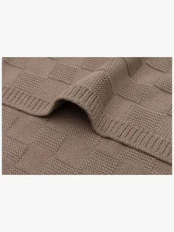 Interiør|Jollein Tæppe 75x100 cm Box Knit, Milky Coffee