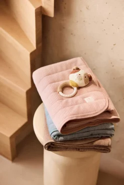 Interiør|Jollein Tæppe 75x100 cm Velvet Rib, Wild Rose