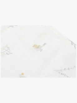 Jollein Stofbleer, Nusseklude & Babytæpper-Tæpper/ Stofbleer i Musselin Lovely Birds 3-pak, Multifarvet