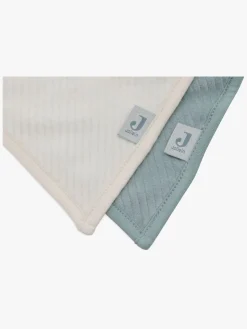 Spisetid|Jollein Velvet Rib Bandana Savlemække 2-pak, Sea Green/Ivory Grøn/Hvid