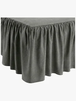 Børn Borgans Sengetøj-Jollyroom By Borganäs Formsyet Sengetæppe m. Flæser, Grå