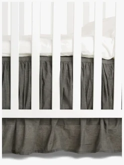 Børn Borgans Sengetøj-Jollyroom By Borganäs Formsyet Sengetæppe m. Flæser, Grå