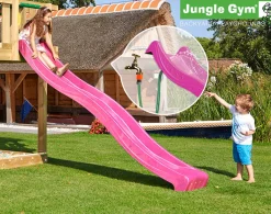 JungleGym Udeleg-Jungle Gym Rutsjebane 2,65 m, Lyserød
