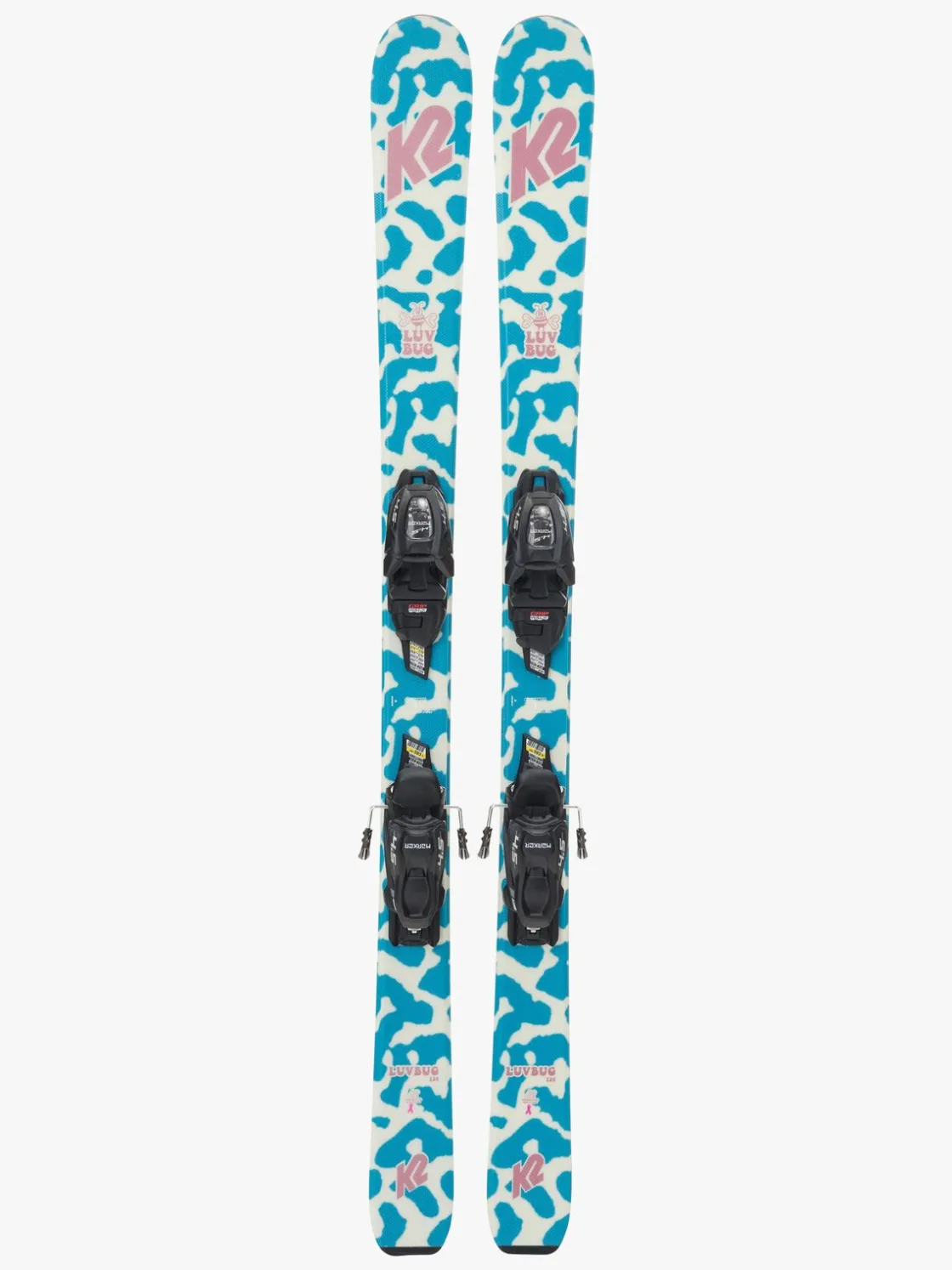 Vintersport|K2 Luv Bug Fdt 4.5 Ski inkl. Bindinger, 124 cm