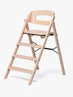 KAOS Højstole & Tilbehør-Klapp Højstol inkl. Beskyttelsesbøjle & Bakke, Beech Natural/Terracotta Pink