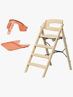 Højstole & Tilbehør|KAOS Klapp Højstol Recycled inkl. Beskyttelsesbøjle & Bakke, Desert Sand/Terracotta Pink