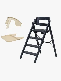 Højstole & Tilbehør|KAOS Klapp Højstol Recycled inkl. Beskyttelsesbøjle & Bakke, Charcoal Black/Desert Sand