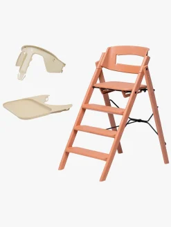 Højstole & Tilbehør|KAOS Klapp Højstol Recycled inkl. Beskyttelsesbøjle & Bakke, Terracotta Pink/Desert Sand