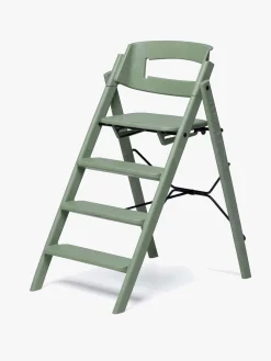 KAOS Højstole & Tilbehør-Klapp Højstol Recycled inkl. Beskyttelsesbøjle & Bakke, Mineral Green/Terracotta Pink