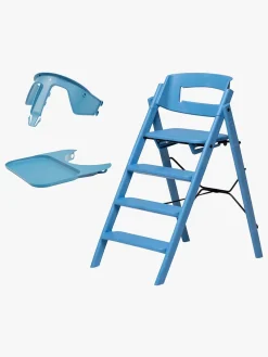 Højstole & Tilbehør|KAOS Klapp Højstol Recycled inkl. Beskyttelsesbøjle & Bakke, Swedish Blue/Swedish Blue