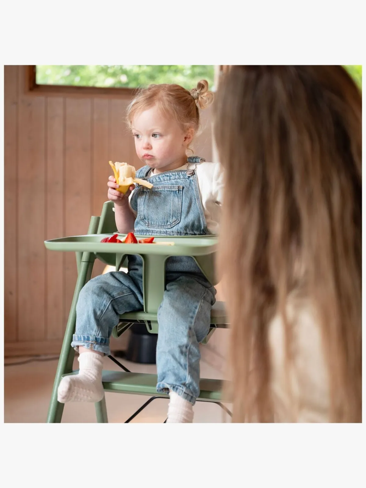 KAOS Højstole & Tilbehør-Sikkerhedsbøjle & Bakke, Mineral Green