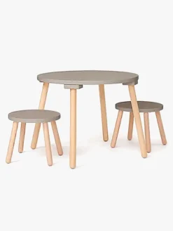 Børn KidsConcept Børnemøbler-Kids Concept Bord & Stole, Lysebrun