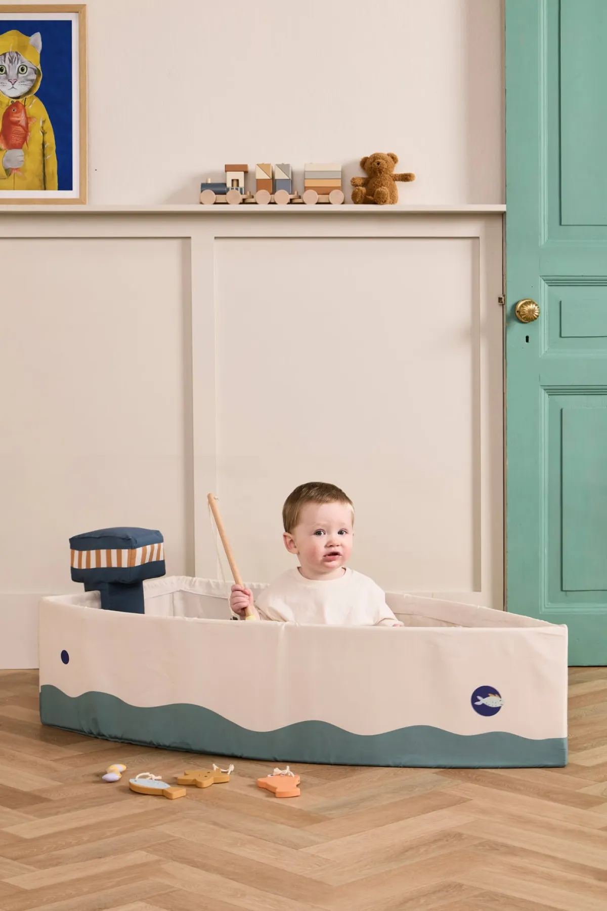 KidsConcept Legetelte & -Tunneler-Kid's Concept Kid's Hub Båd med Fiskesæt