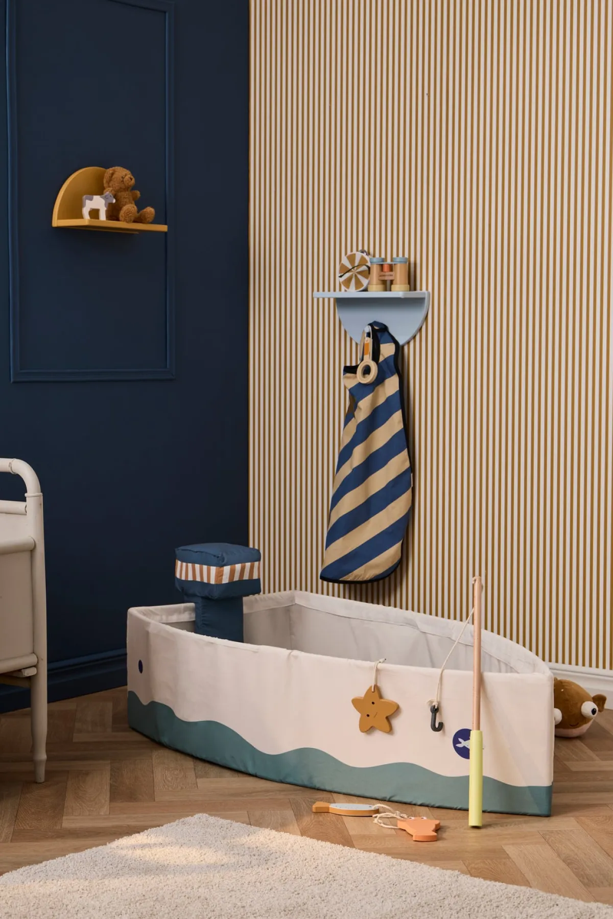 KidsConcept Legetelte & -Tunneler-Kid's Concept Kid's Hub Båd med Fiskesæt