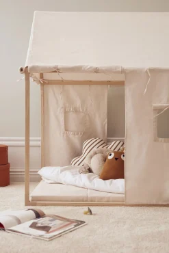 Interiør|KidsConcept Kids Concept Legehus Telt, Naturhvid