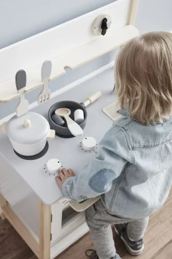 KidsConcept Rolleleg-Kid's Concept Legekøkken, Natur/Hvid