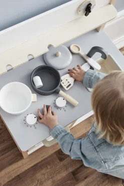 KidsConcept Rolleleg-Kid's Concept Legekøkken, Natur/Hvid