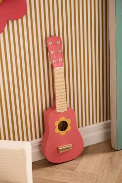 KidsConcept Musikinstrumenter-Kid's Concept Legetøjsguitar Blomst, Pink