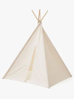 Interiør|KidsConcept Kids Concept Tipi-Telt Mini, Natur Hvid