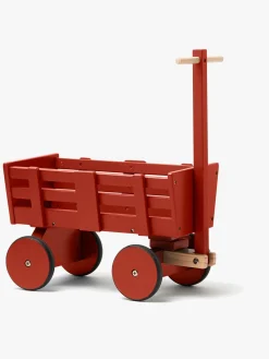 KidsConcept Dukker & Bamser-Kids Concept Trækvogn Carl Larsson, Mørkerød