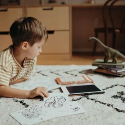 Kreativt Legetøj|Kidywolf KIDYDRAW MINI Tegnetablet LCD Dinosaur Brun