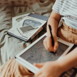 Kreativt Legetøj|Kidywolf KIDYDRAW MINI Tegnetablet LCD Pirat Blå