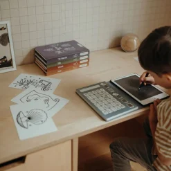 Kreativt Legetøj|Kidywolf KIDYDRAW MINI Tegnetablet LCD Pirat Blå