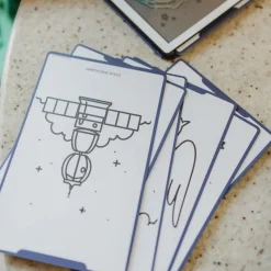 Kreativt Legetøj|Kidywolf KIDYDRAW MINI Tegnetablet LCD Galakse Blå