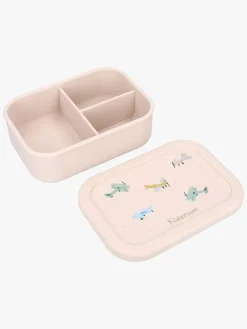 Spisetid|Kidzroom Silikone Madkasse Small Talk, Beige