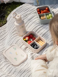 Spisetid|Kidzroom Silikone Madkasse Small Talk, Beige