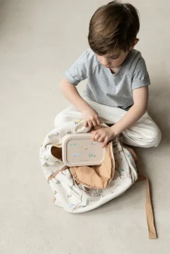 Spisetid|Kidzroom Silikone Madkasse Small Talk, Beige