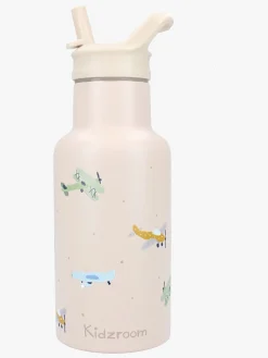 Kidzroom Spisetid-Stainless Steel Drikkedunk 350 ml Small Talk, Beige