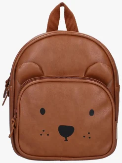 Tasker|Kidzroom Vegan Leather Rygsæk Beary Excited, Brun