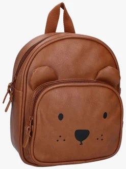 Tasker|Kidzroom Vegan Leather Rygsæk Beary Excited, Brun
